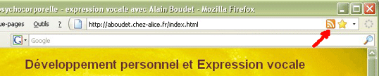Icône dans la barre d'adresse de Firefox