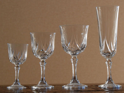 verres en cristal