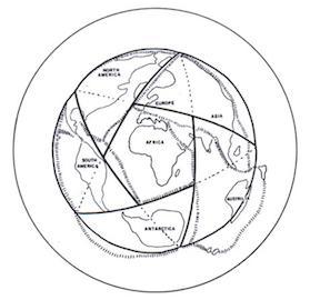 L'icosaèdre des plaques tectoniques