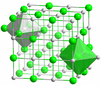 Maille cristalline d'un cristal de sel