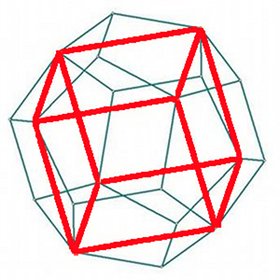 cube dans un dodécaèdre